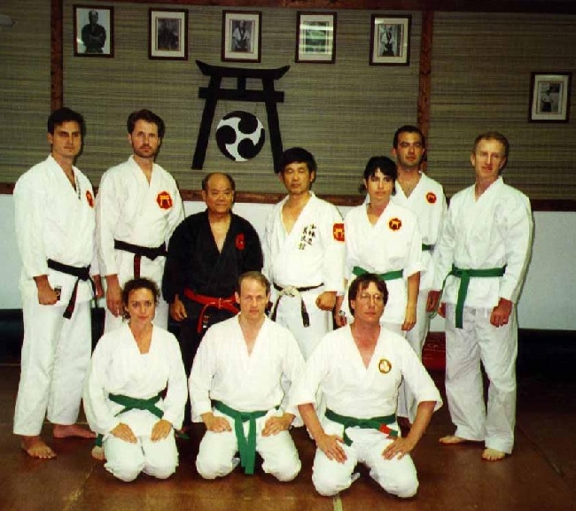 Training with Grandmaster Shimabukuro in Miami (1996)